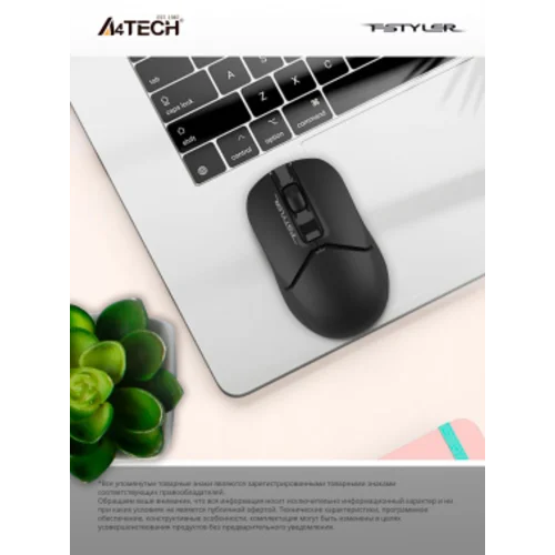 Мышь A4Tech Fstyler FG12S черный оптическая (1200dpi) silent беспроводная USB (3but) Мышь A4Tech Fstyler FG12S черный оптическая (1200dpi) silent беспроводная USB (3but)